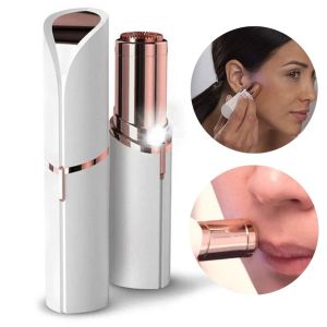 Perwarm mặt máy cạo râu và môi sạc máy tỉa lông mày lông mặt cơ thể Remover chạy điện dành cho nữ không thấm nước xách tay 3d-nổi lưỡi (T1)