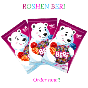Roshen Beri Delightful Hard Candy 3 Flavourd 209 Pcs 1kg