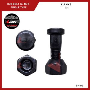 SINGLE TYRE HUB BOLT WITH NUT for Kia 4x2 RH/LH Wheel Stud Wheel Hub BN-06