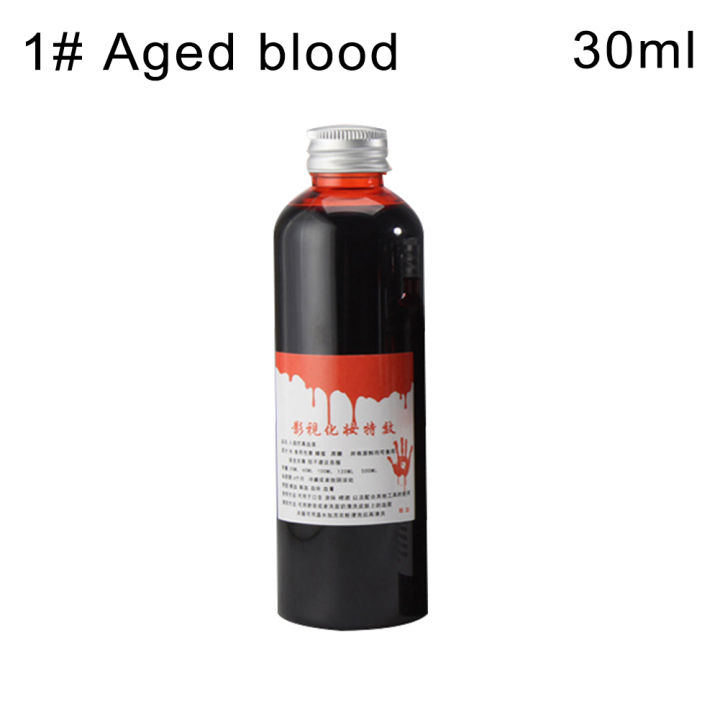 30/60ml Fake Blood Liquid Bottle Stage Prank Theatrical Vampire Cosplay