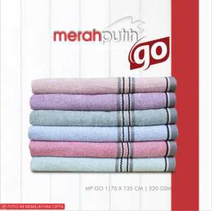 HANDUK MERAH PUTIH JUMBO UK 70X135 BY TERRY PALMER GROUP