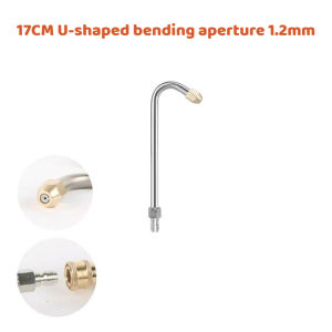 AFS 30°/90° High Pressure Power Water Gun Extension Wand Nozzle 1/4" U-Shape Angled Lance Cleaning Tool