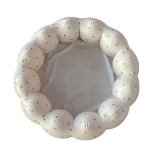 Inflatable Kiddie Pool for Toddlers Foldable Baby Balls Pit with Soft Round Durable Baby Playpen Large Kiddie Pool Toy