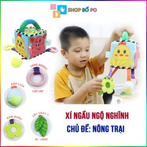 Đồ chơi cho bé - Khối vải luyện kỹ năng cho bé chủ đề Nông trại