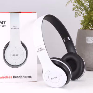 P47 Bluetooth Wireless Headphone Headset RGB Bass Stereo Music with Mic Over-the-ear Headphones
