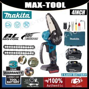 Cordless 6 Inch Electric Chainsaw Pruning Chain Saw Wood Cutter One-Hand Saw Woodworking Power Tools Pruning Saw High Power Gardening Portable Saw With 2pcs Batteries