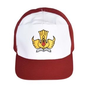 Topi Seragam Sekolah SD SMP SMA Logo Bordir