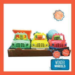 WONDER WHEELS 3 LITTLE TRUCK SET CONSTRUCTION VEHICLES VE1048Z