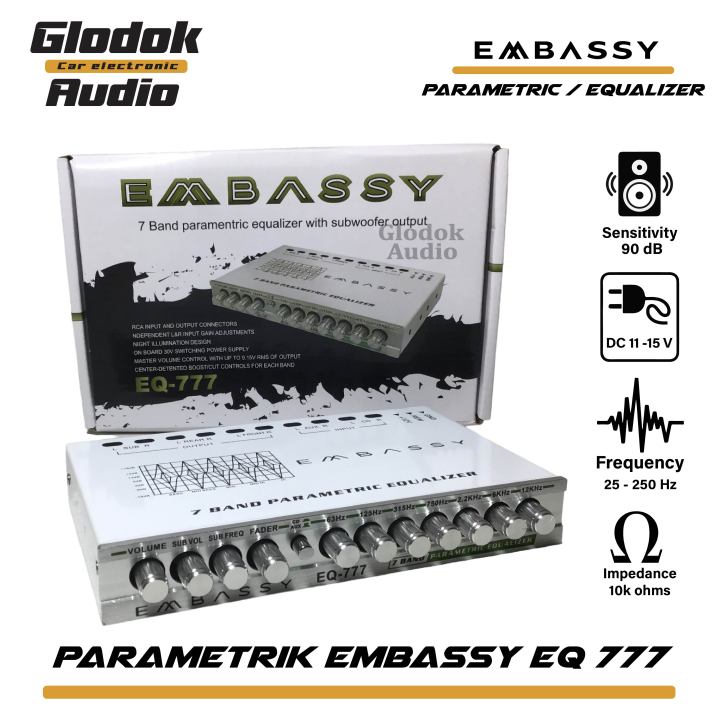 Parametrik equalizer Embassy EQ777 Priem Equalizer 7 Band | Lazada