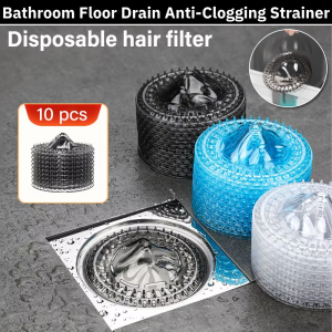 10pcs Disposable Floor Drain Bathroom Anti-Clogging Kitchen Sink Strainers Anti Cockroach Anti Odor Floor Trap Drain Hair Filter