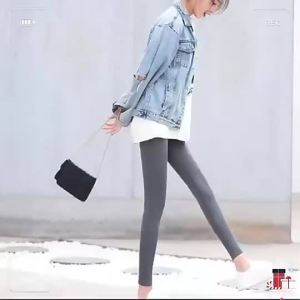 Factory Direct Sale Womens Leggings Spring Autumn Outerwear Elastic Tight High Waist Slimming Plus Size Versatile Nine-point Pants Women