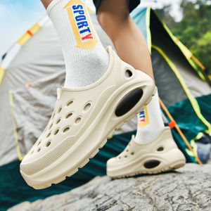 Summer Clogs For Men And Couples New Style Outdoor Sandals With Thick Soles Wear-Resistant Closed-Toe Water-Resistant Soft Sole Casual Beach Shoes