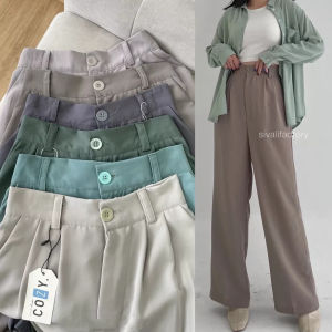 Loose Pants 332 Trousers Wanita [PART 1] Celana Anti Kusut - Celana Kulot Wanita - Celana Kantor Formal / Casual