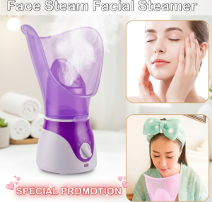 [SG Stock] 3-in-1 Facial Steamer & Nasal Inhaler | Sinus Steam Therapy for Cold & Rhinitis | Deep Pore Cleansing Mist | Home Spa Sauna for Face & Nose | 130W High Power
