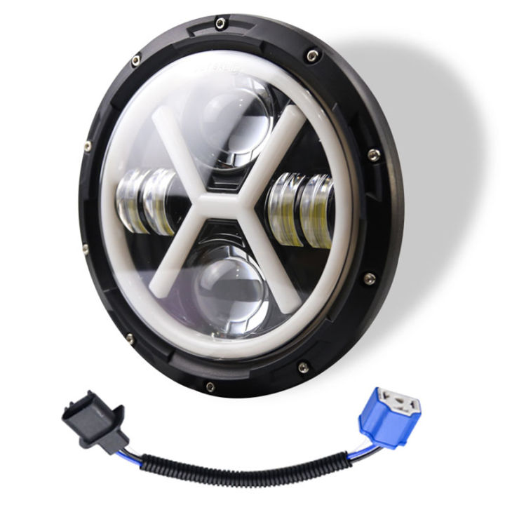 PAIR 7& INCH Round RGB LED Halo Headlights Hi/Lo DRL For Ford Mustang 1965-1978 $127.62 - Foto 6