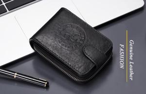 Luxury Genuine Leather Driver License Cover Car Zipper Around RFID Blocking Wallet Bifold Vintage Multi Card Holder Case Money Wallet Purse New multi-function wallet Cowhide bag