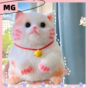 【Magical House】[New HOT FASHION] Taba Cute Chubby Cat Orange Cat Plush Soft Sticky Girl Kids Birthday Gift Fidget Squishy Toy Pet Ornaments Gifts