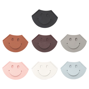 6Pcs Smiling Face Corner Bookmarks for Journal Planner PU Leather Corner Page Book Markers for Book Lover Reading Aid