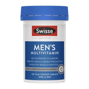 Swisse Mens Multivitamin วิตามินเสริมผู้ชายวัยทำงาน 60เม็ด EXP07/2028