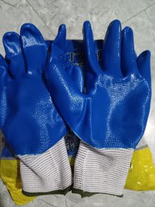 12 Đôi Găng Tay Phủ Sơn Xanh Dương 388 - Giá Rẻ