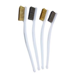 SQMETR Tay cầm cong Bộ bàn chải loại Chống trơn trượt Mạ đồng Bàn chải dây nhỏ Tiện lợi Cấp công nghiệp Bàn chải đánh bóng loại Loại bỏ sơn