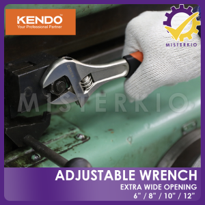 KENDO Extra-wide Opening Adjustable Wrench 6" to 20"