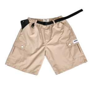 HUMANSDIE - Celana Pendek Cargo Parasut Cream Saga