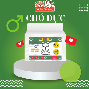 Bỉm cho chó Tã quần siêu thấm hút cho chó cái và chó đực 10 Miếng