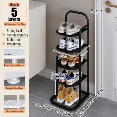 JIN SHENG Upgraded shoe rack HDB/BTO shoe storage multi-layer rust-proof iron mesh shoe storage rack shoe cabinet