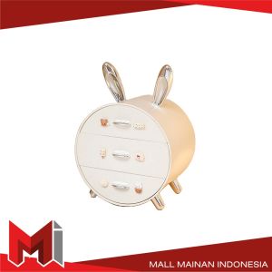 MallMainan-K179 Rak Susun Kelinci Rak Kosmetik Serbaguna Cute Stuff Organizer / Rak Laci Mini