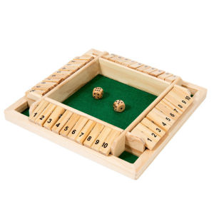 【Vinnatsu】4 Warna Mainan Board Game / Dadu Shut the Box Angka Shut The Box Board Game Untuk Keluarga Glory / 4 Warna Mainan Board Game