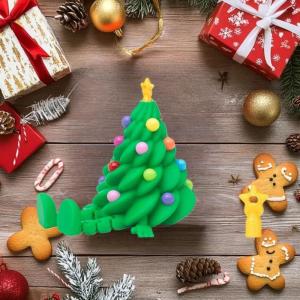 MillionGrid 3D In Giáng Sinh Dễ Thương Máy Tính Để Bàn Đồ Trang Trí Cây Giáng Sinh Với Đầy Màu Sắc Khớp Và Di Chuyển Hình Dạng Món Quà Giáng Sinh Trang Trí