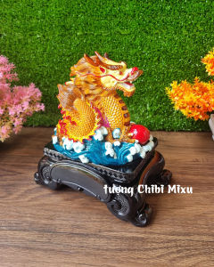 Tượng Rồng Phong Thủy Chibi Mixu Đa Sắc 18cm - Trang Trí Nội Thất Việt Nam
