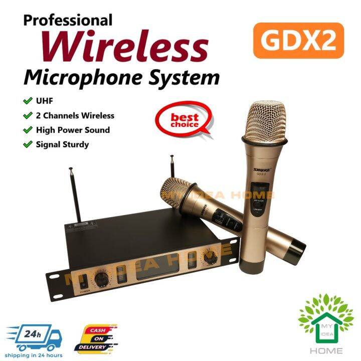 Shure GDX 2 Professional Wireless UHF Microphone System Lazada PH