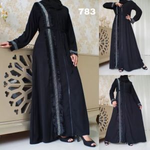 [ABAYA ORI] ABAYA DUBAI TURKEY 783 GAMIS ARAB SAUDI MAXIDRESS TREND KEKINIAN GAMIS BORDIR FASHION WANITA MURAH MUSLIMAH /TERBARU / COUPLE / GAMIS LEBARAN / TERLARIS / ABAYA UMROH BEST SELLER BISA BAYAR DI TEMPAT/COD