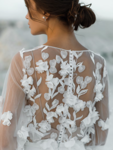 WEDDING DRESS LACE FOR WEDDING DRESS BEACH FLOWY WEDDING DRESS FLOWER
