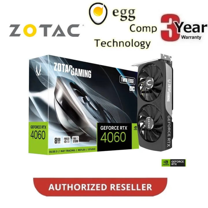 ZOTAC GAMING GeForce RTX4060 8GB Twin Edge OC GRAPHIC CARD