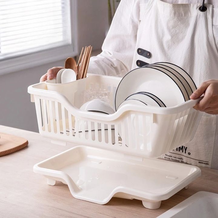 JL Kitchen Plastic Dish Rack Kitchen Plastic Modern Draining Bowl Rack for Dinnerware Plate Storage Household Organizer | Lazada Philippines
