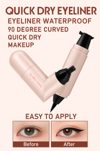 Eyeliner Stamp Pen Soft and Moist Waterproof and Sweatproof Eyeliner Quick-drying Durability