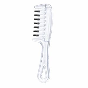 WILLUCK Trong suốt Lược massage dùng tinh dầu 7-Răng Hình giọt nước mắt Lược bôi dung dịch dưỡng da đầu Thực tế Chính xác Dụng cụ bôi thuốc lên da đầu Dụng cụ chăm sóc tóc