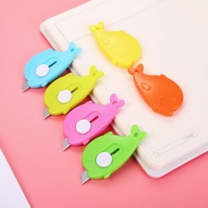 Mini Cutter Cloud/Dolphin/ikan paus /Tulang/Bone Shape Cutter Kecil for School and Art Safety Cutter