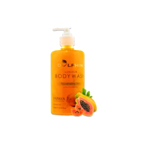 Sabun Mandi Cair Muka Glowing Cerah Dolphin Body Wash Pepaya  Rdl Pencerah Kulit Wajah Seluruh Badan