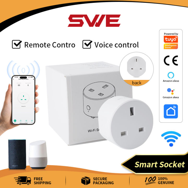 SWE Smart Plug, WiFi Plugs Work with Alexa SWE Google Assistant, Smart  Outlet with Timer Group Controller, WiFi Outlet for Home, No Hub  Required,