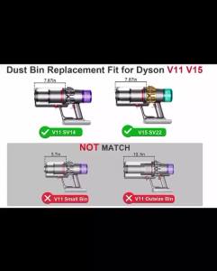 For V11 V15 SV14 SV15 SV22 Vacuum Cleaner Spare Replacement Dust Bucket Canister Sweeping Large Dust Bin