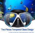 Snorkel Set, Professional Snorkeling Gear Panoramic Anti-Fog Diving Goggles and Dry Snorkel Tempered Glass Scuba Diving Mask for Diving, Snorkeling and Swimming. 
