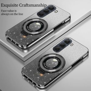 Case Infinix Hot 60 60i 50 50i Pro Plus 4G 5G Glitter Ring Magsafe Holder Premium