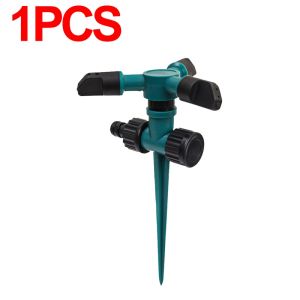 3Pcs 360 Degree Rotating Automatic Irrigation Water Spray Ground Inserted Adjustable Spray Nozzle Gardens Lawns Irrigation Sprinkler