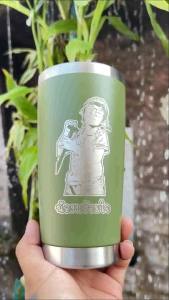 คุณภาพดี [เลเซอร์ฟรี] แก้วเก็บอุณภูมิ ขนาด 20 ออน [รุ่นยกดื่ม] วันหยุด