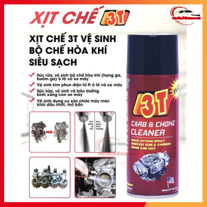 Chai Vệ Sinh Bình Xăng Con Xịt Chế Hòa Khí 3T Vệ Sinh Kim Phun Điện Tử Dung Tích 450 Ml Làm Sạch Bình Xăng Con Chống Bám Khói Trong Xilanh