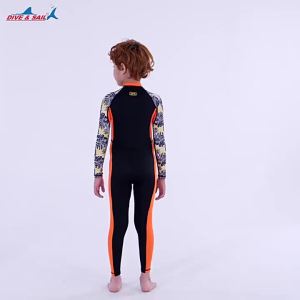 [Warrior2] Kids UPF50+ Diving Suit Wetsuits Childrens Spandex Wetsuit for Boys Girls Swimming Rash Guard Surfing Kayak Clothes